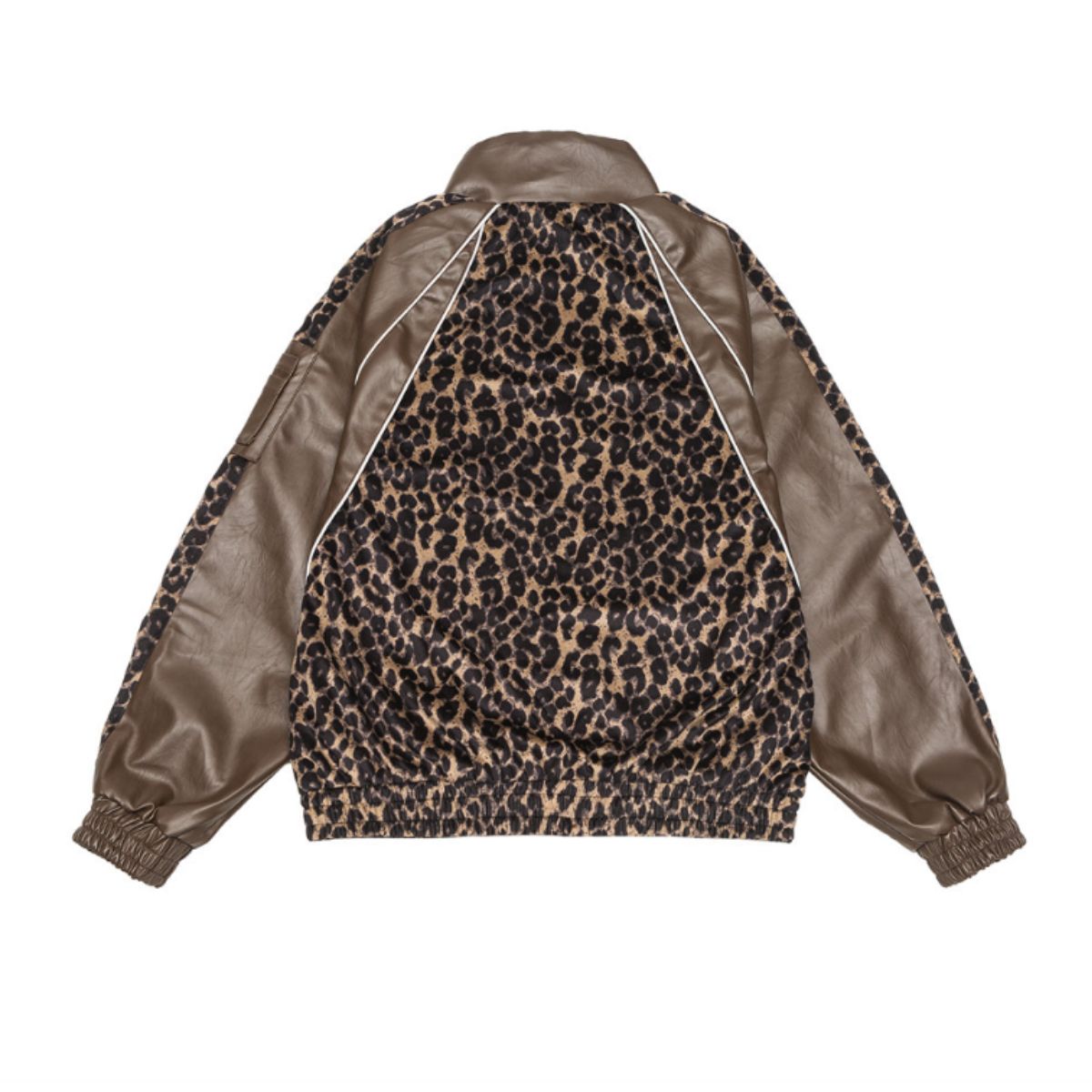 Outer/フェイクレザー配色レオパードJK ST/No.23295