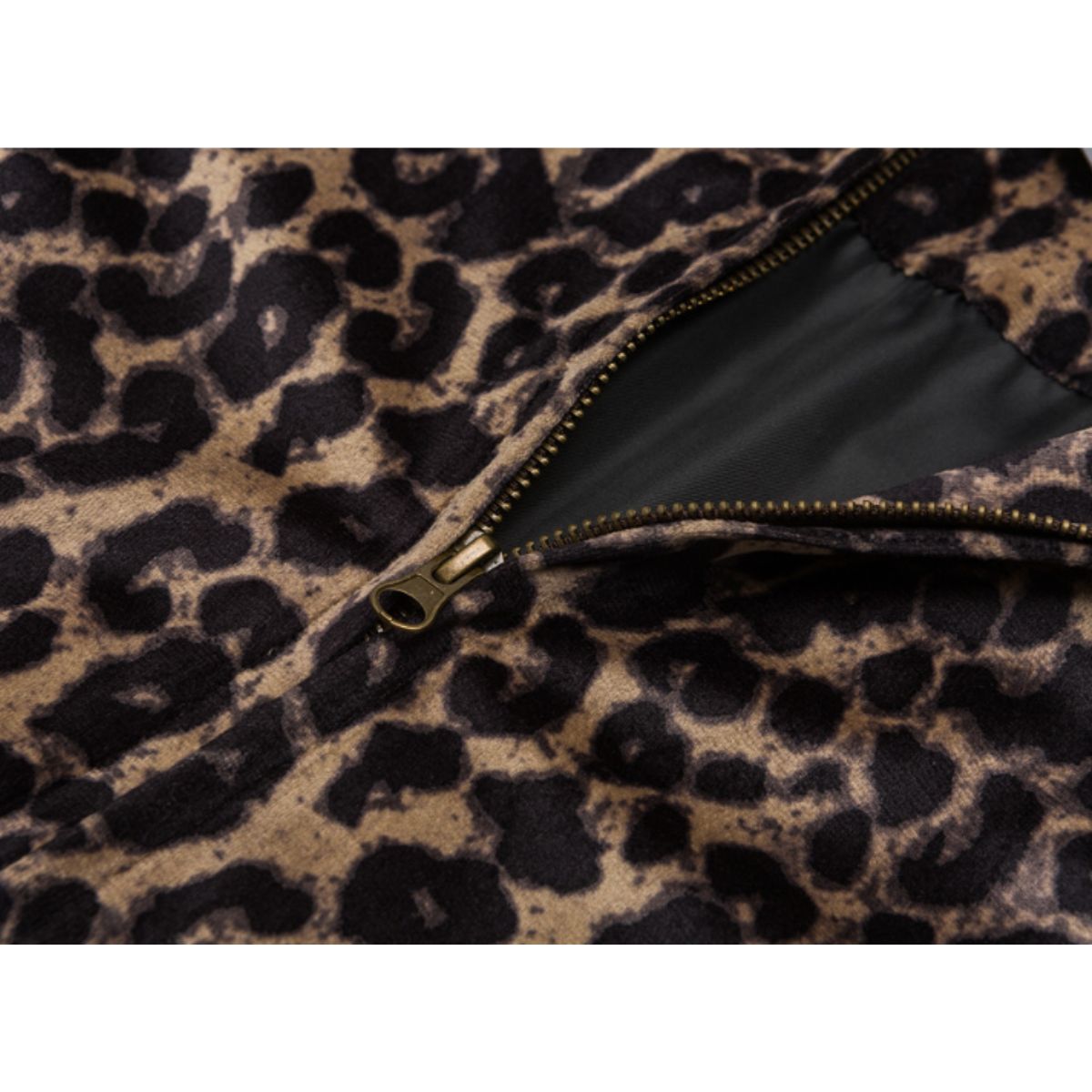 Outer/フェイクレザー配色レオパードJK ST/No.23295