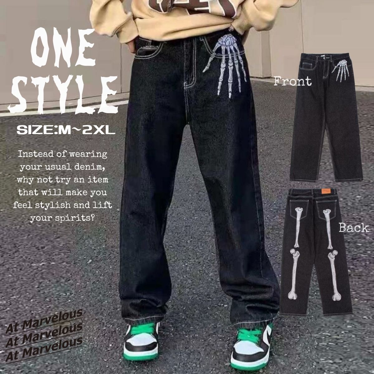 Pants/スケルトンデニムワイドパンツ ST/No.23296