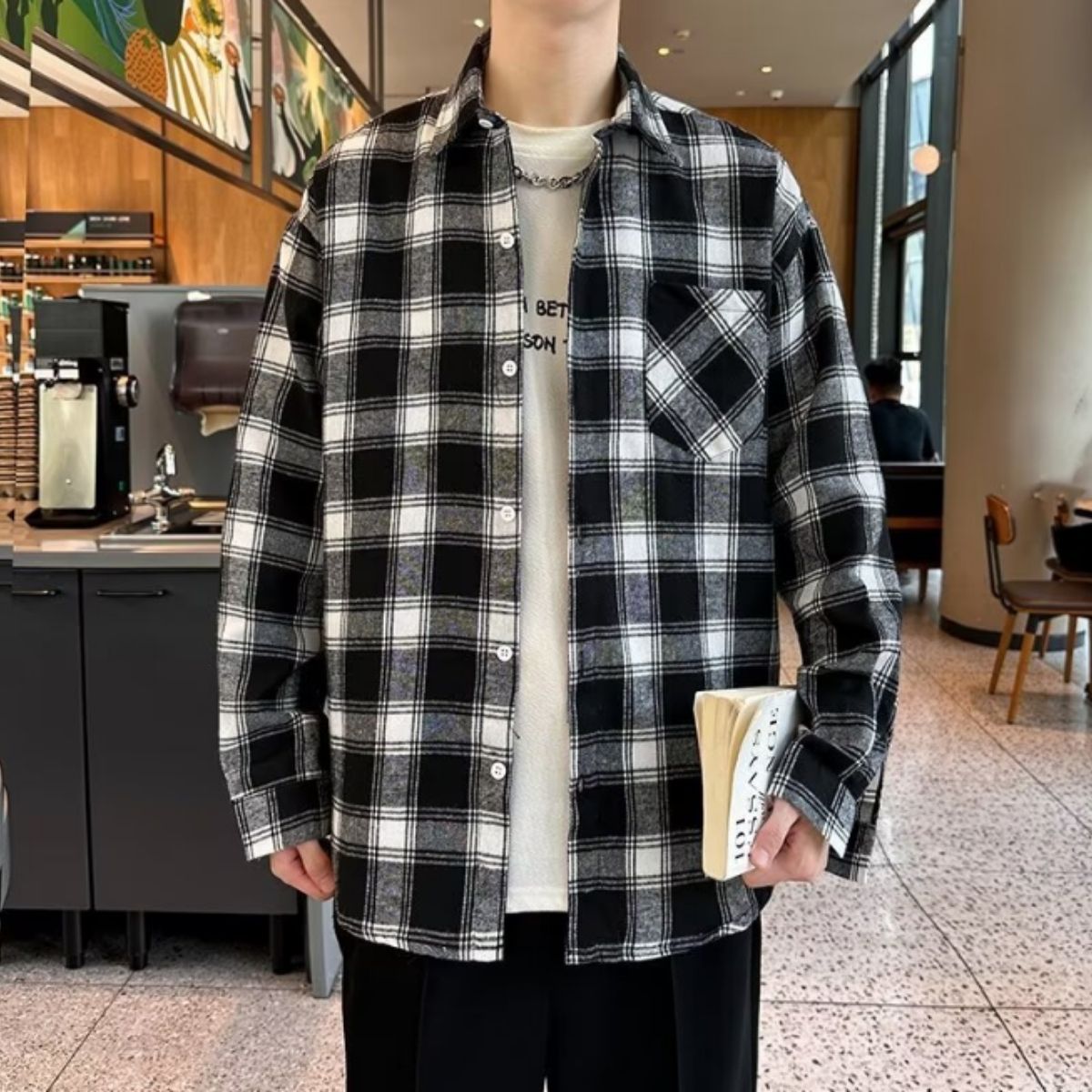 Shirts/オーバーサイズチェックシャツ ST/No.23307