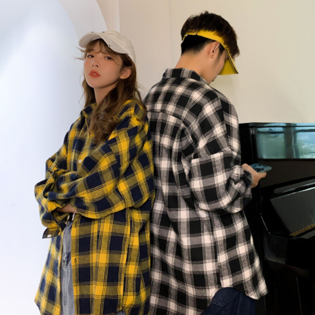 Shirts/オーバーサイズチェックシャツ ST/No.23307