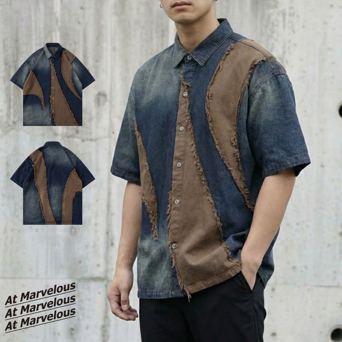 Shirts/ヴィンテージライクデニムシャツ ST/No.23309 – At Marvelous