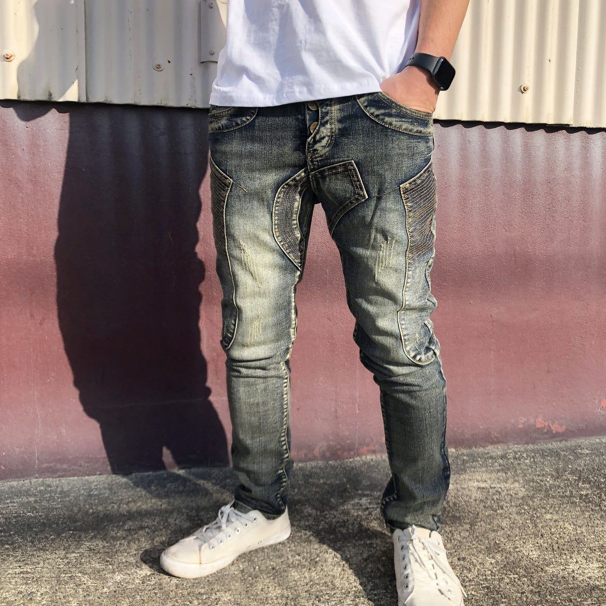 Pants / デザインステッチ デニムパンツ ST/No.23145