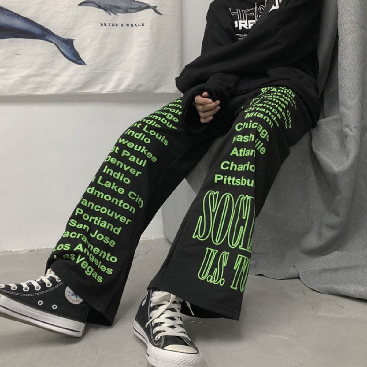Pants / ネオンロゴスウェットパンツ ST/No.23135