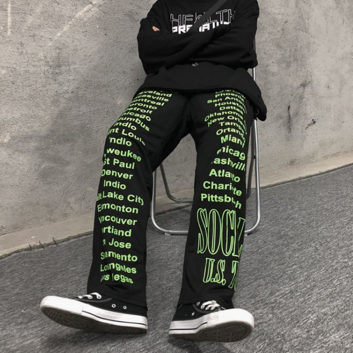 Pants / ネオンロゴスウェットパンツ ST/No.23135