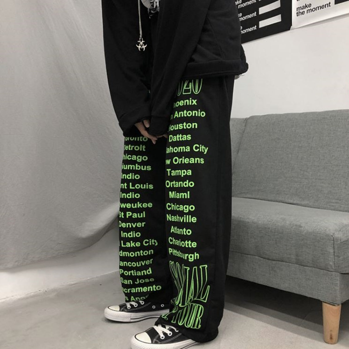 Pants / ネオンロゴスウェットパンツ ST/No.23135