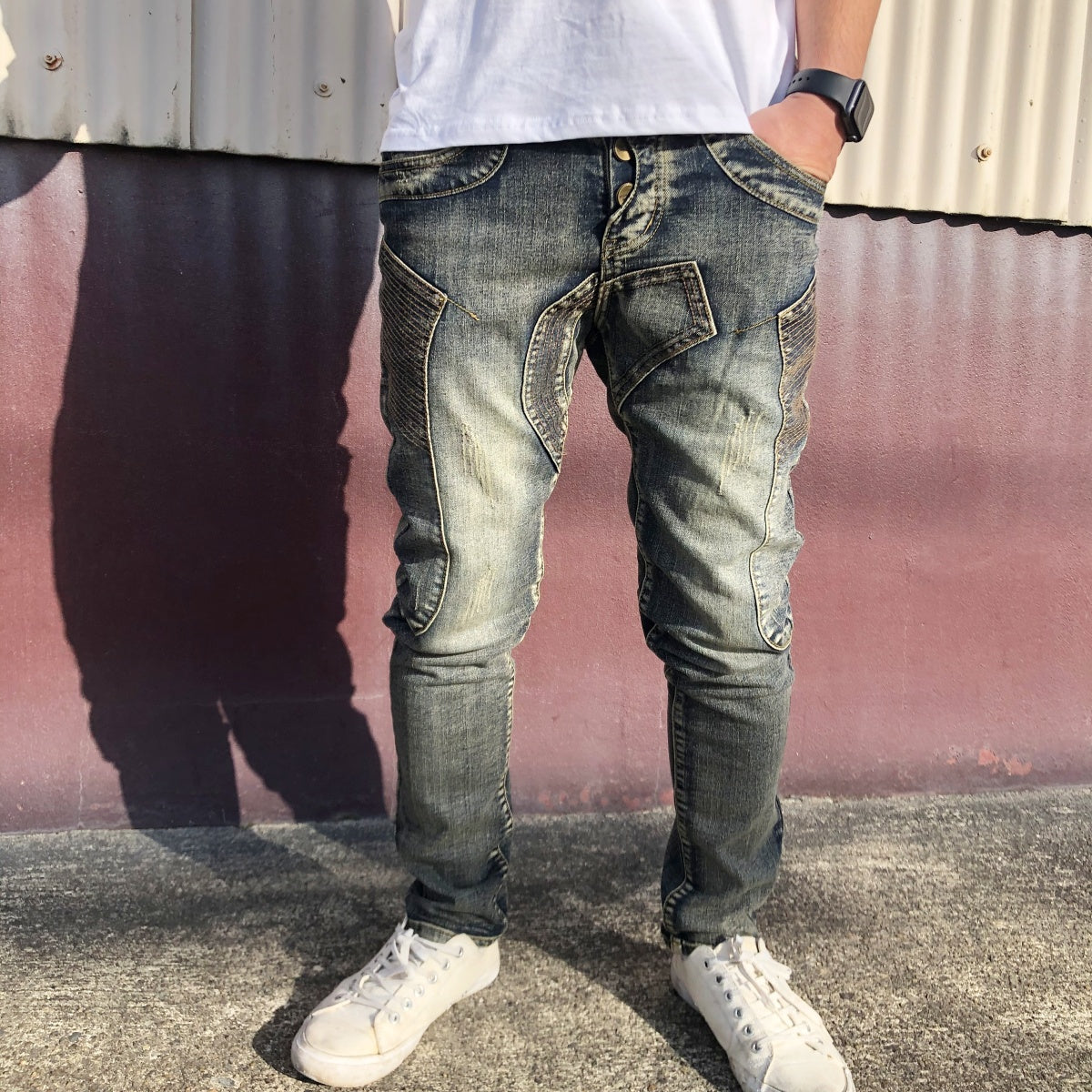 Pants / デザインステッチ デニムパンツ ST/No.23145