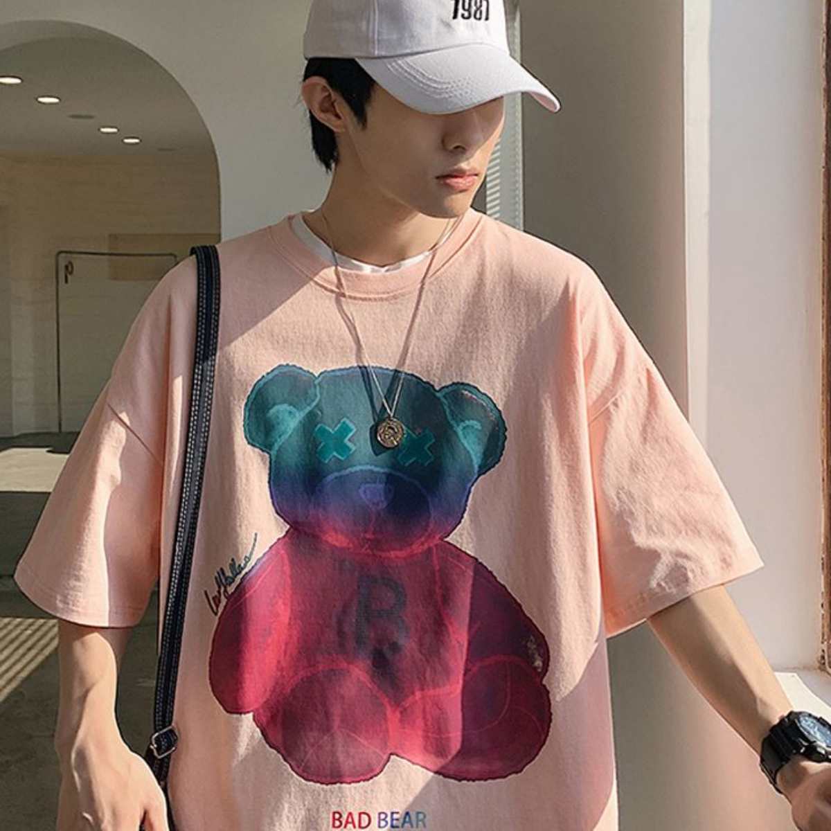 Tops / くまグラデプリントTシャツ ST/No.23169