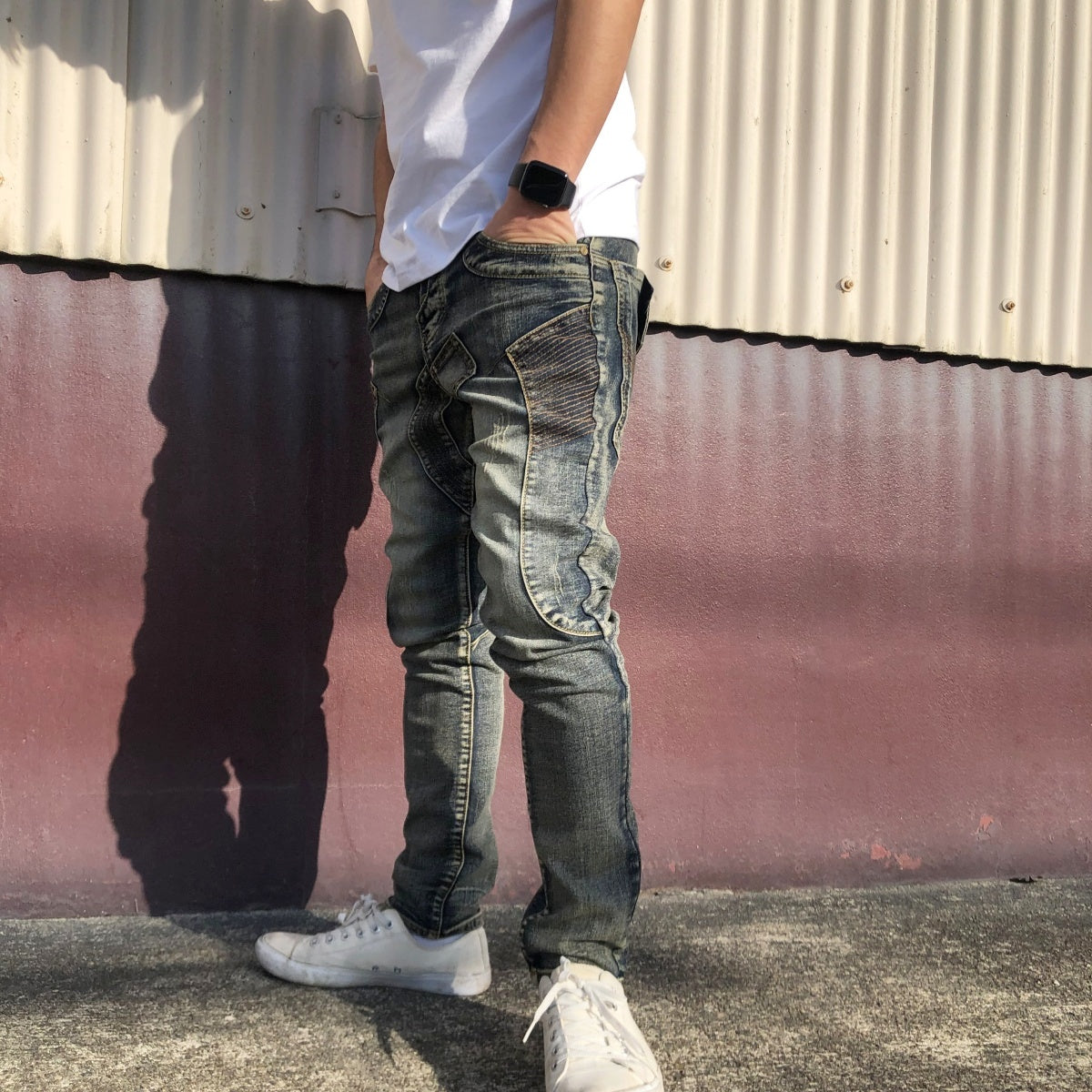 Pants / デザインステッチ デニムパンツ ST/No.23145
