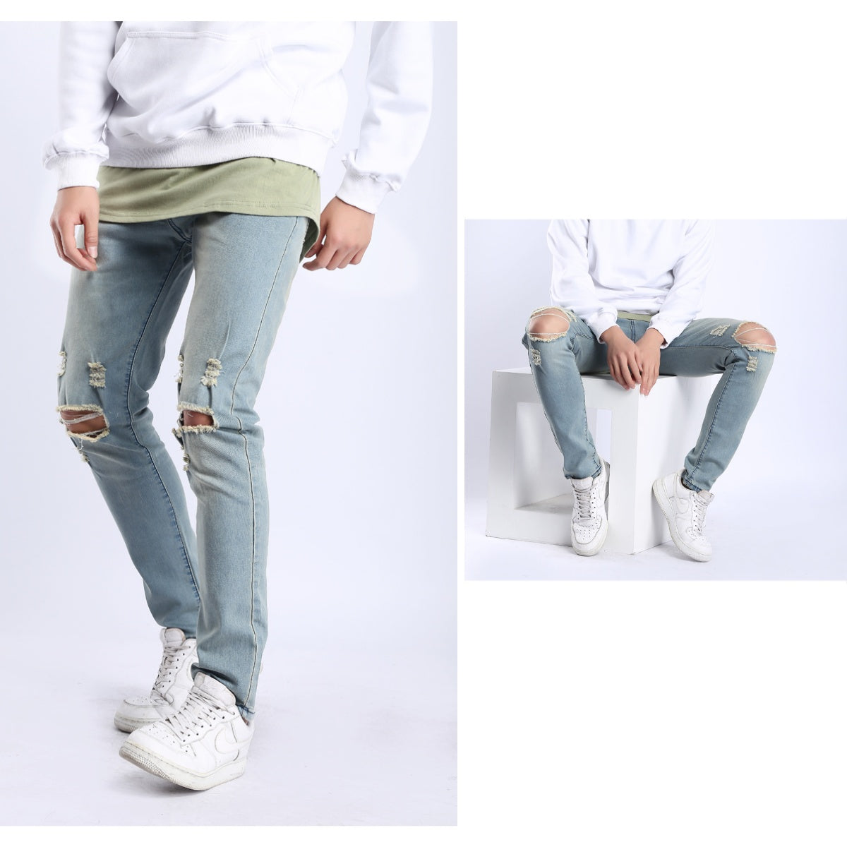 Pants / 5色ダメージスキニーパンツ ST/No.23125