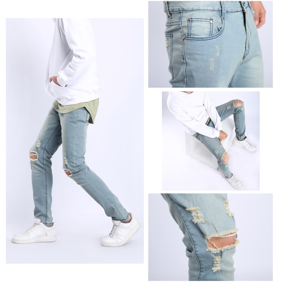 Pants / 5色ダメージスキニーパンツ ST/No.23125