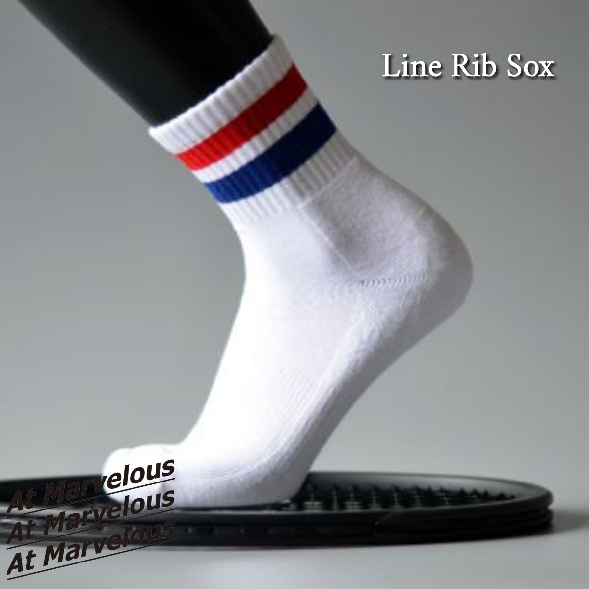 Sox/リブ編みソックス/26-28cm ST/No.23106