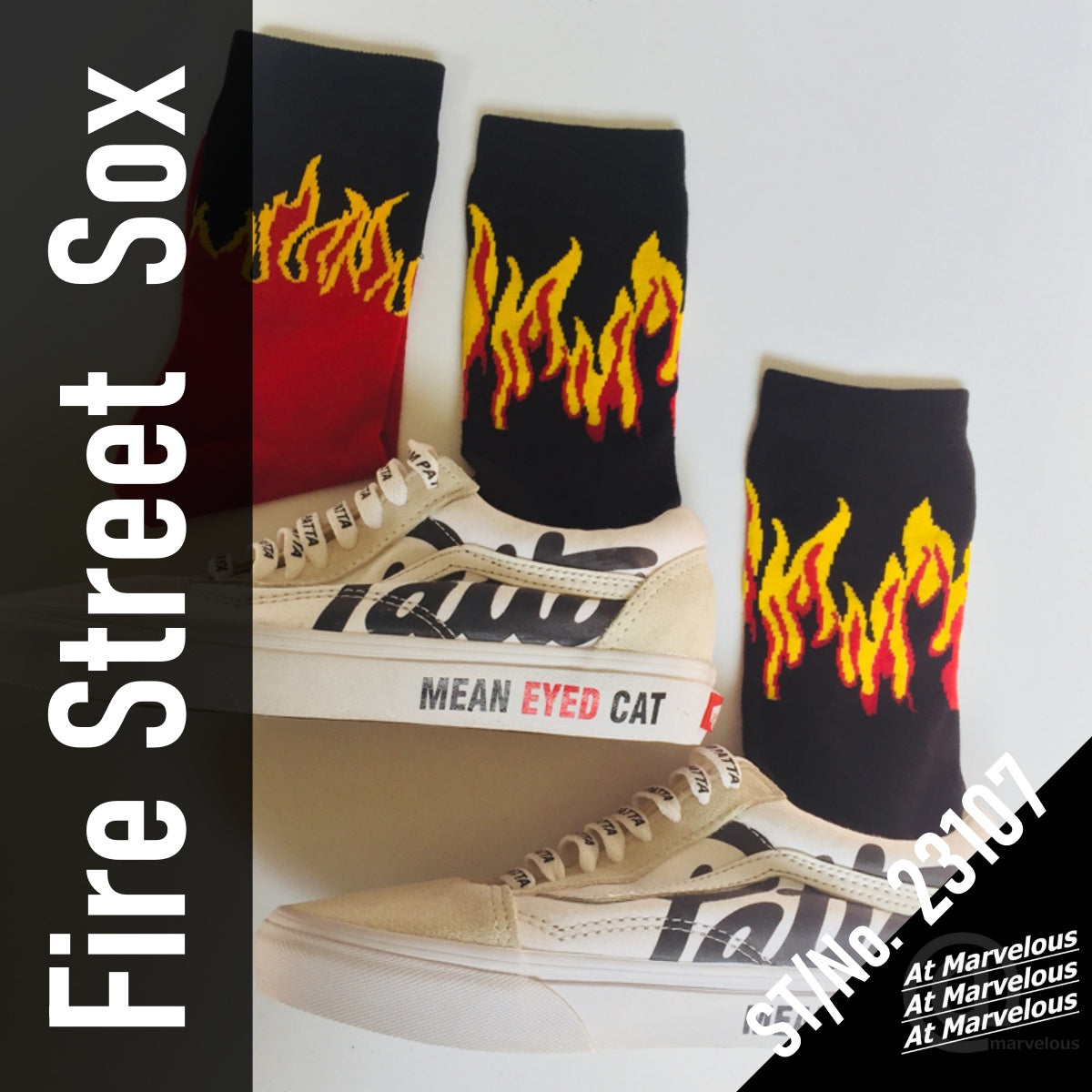 Sox /ファイヤージャカードソックス(26-28cm) ST/No.23107