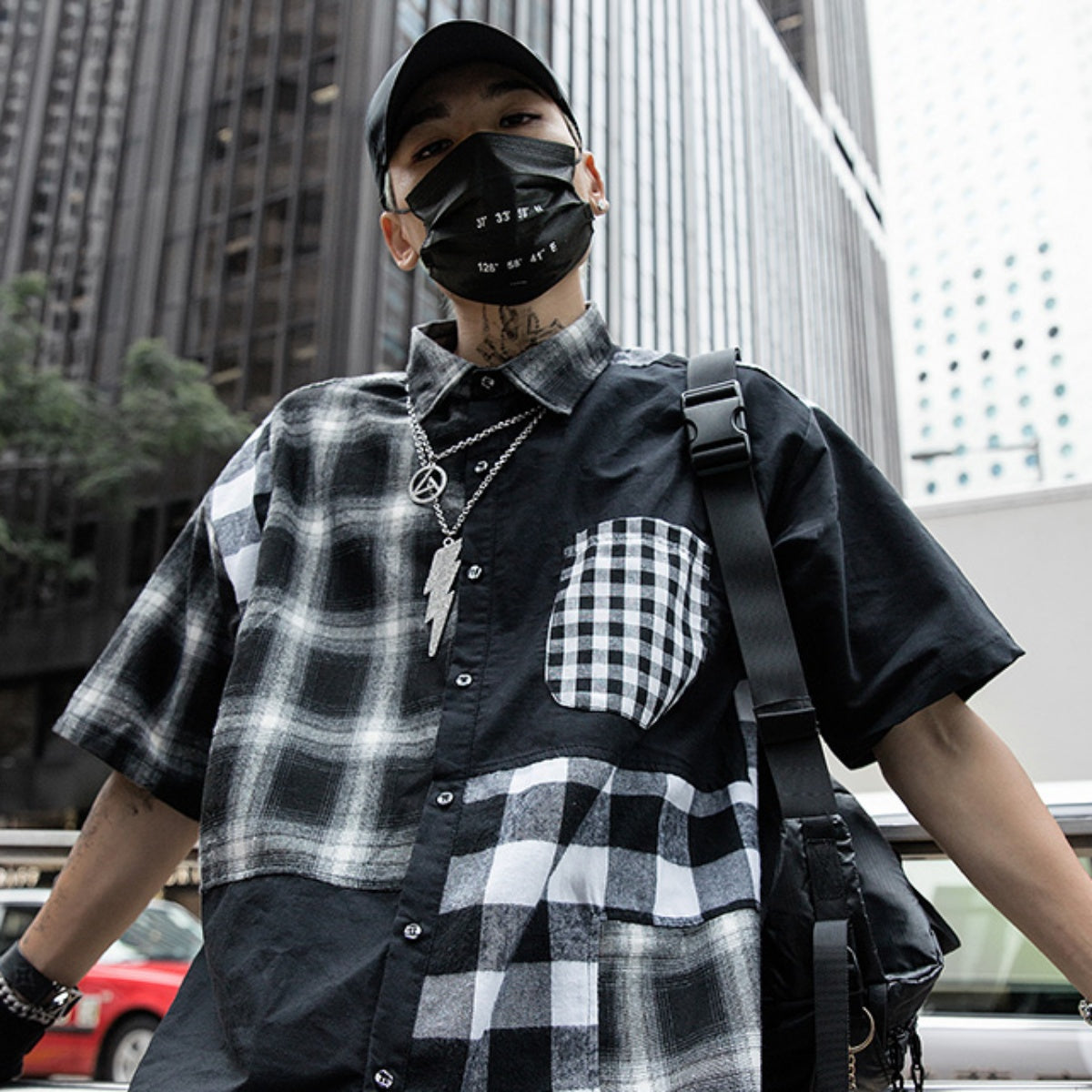 Shirts/ クレイジーパターンチェックシャツ ST/No.23071
