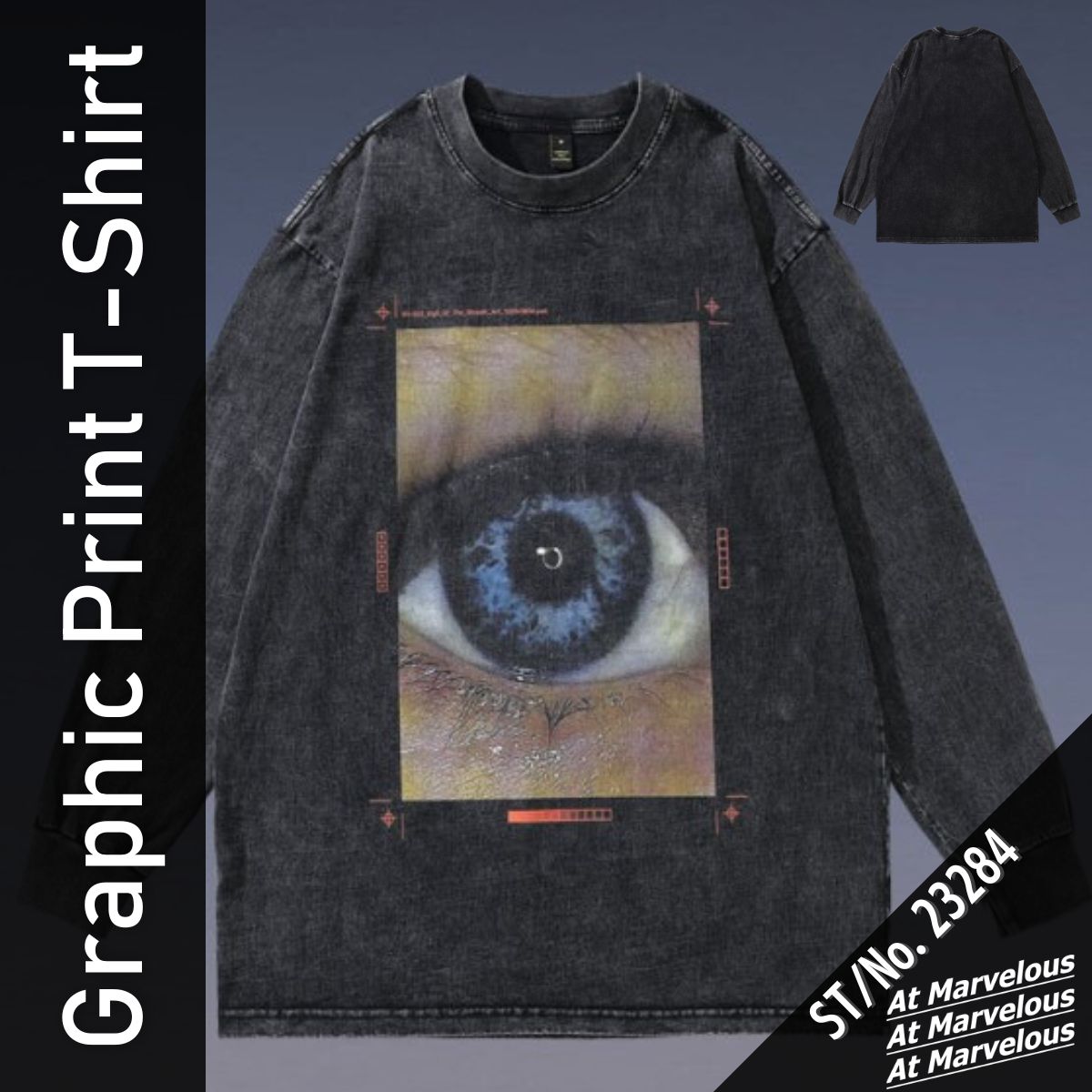 T-Shirts/フォトプリントロングTシャツ ST/No.23284