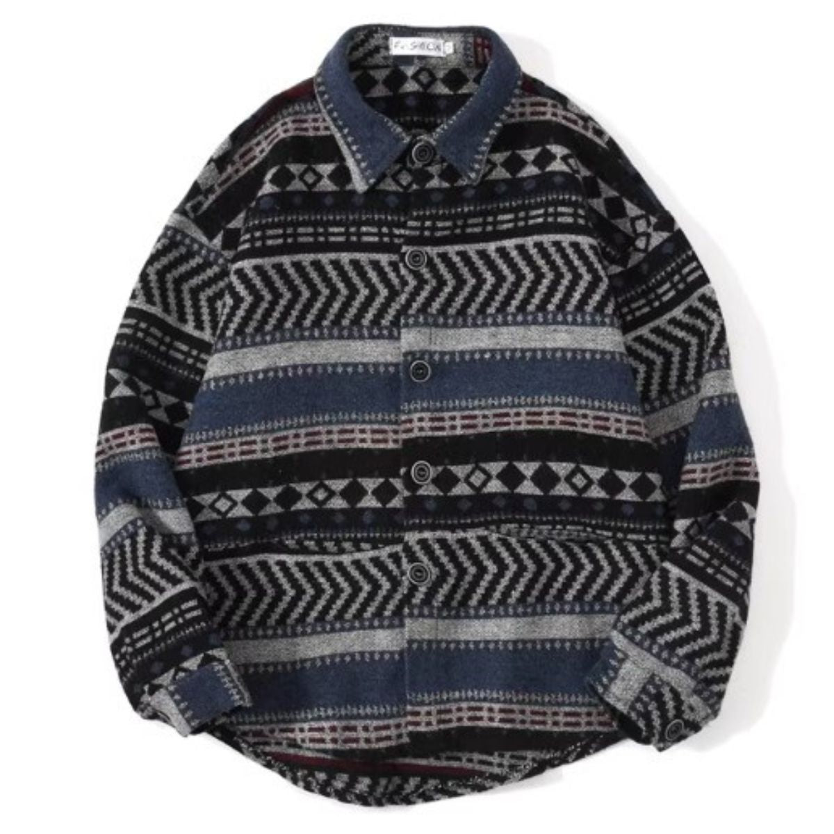Shirts/ジャカード総柄シャツ ST/No.23292