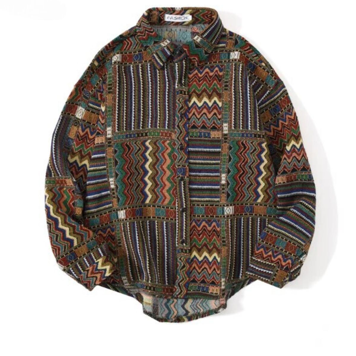 Shirts/ジャカード総柄シャツ ST/No.23292