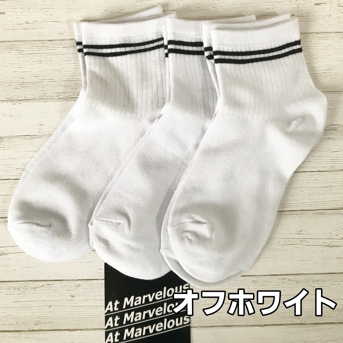 Sox/ラインソックス3足セット/26-28cm ST/No.25900