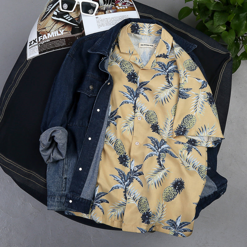Shirts/パイン柄アロハシャツ ST/No.28018
