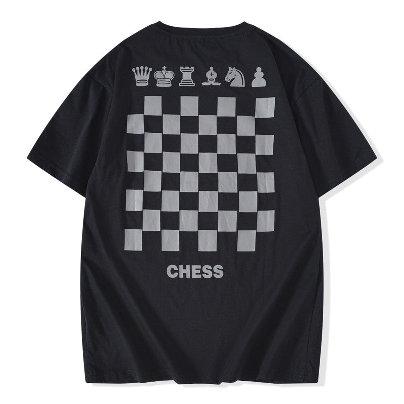 T-Shirts/ チェッカープリントTシャツ ST/No.23099