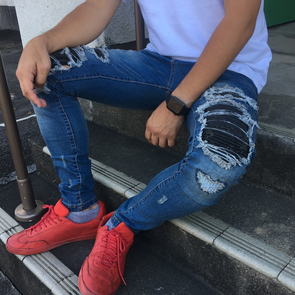 Pants / ダメージ デニムパンツ ST/No.23022