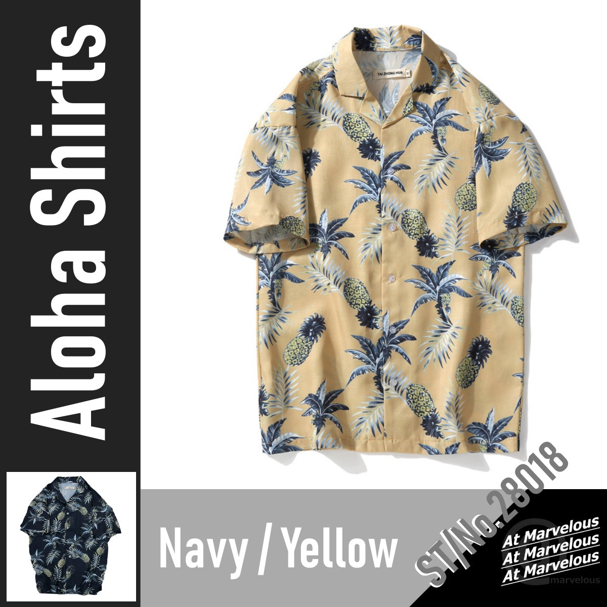 Shirts/パイン柄アロハシャツ ST/No.28018