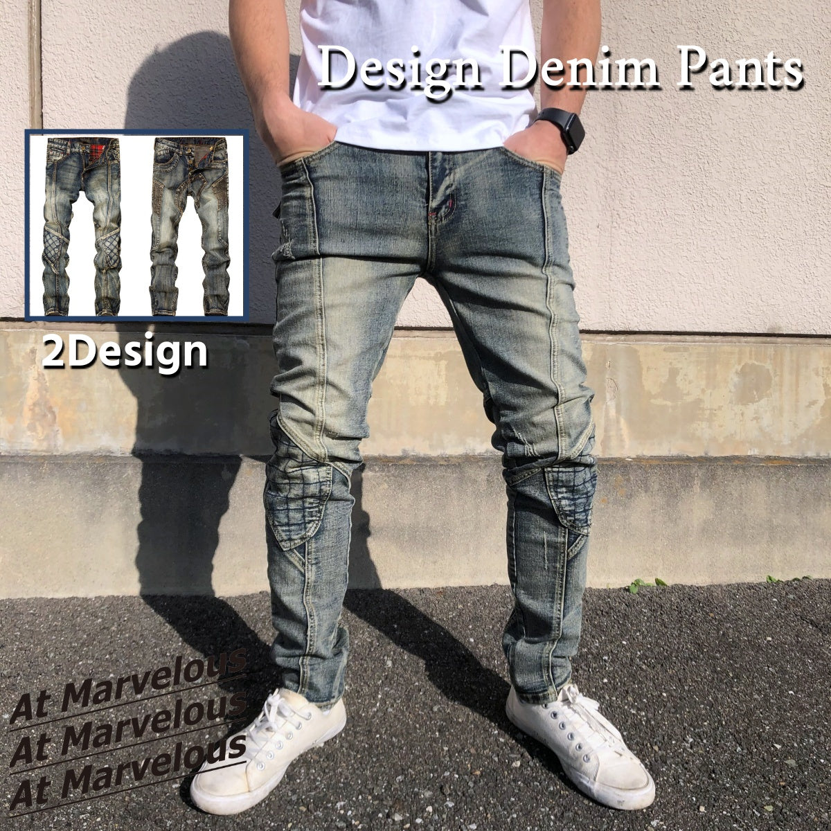 Pants / デザインステッチ デニムパンツ ST/No.23145
