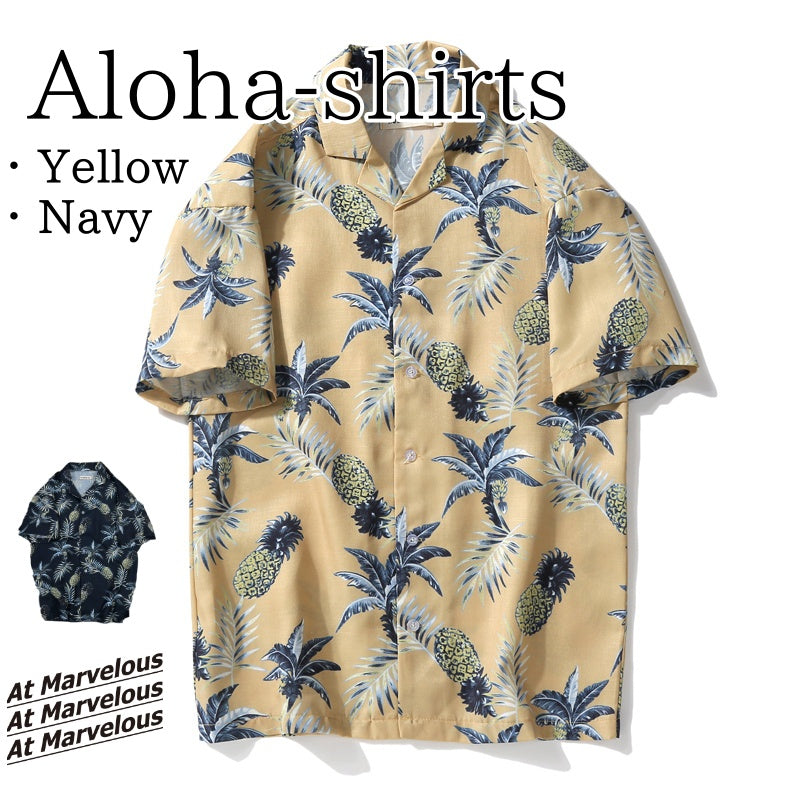 Shirts/パイン柄アロハシャツ ST/No.28018