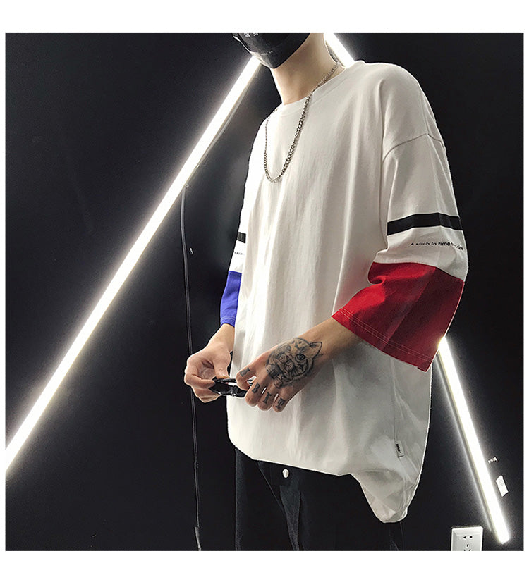 T-shirts/ アシメスリーブTシャツ ST/No.28023