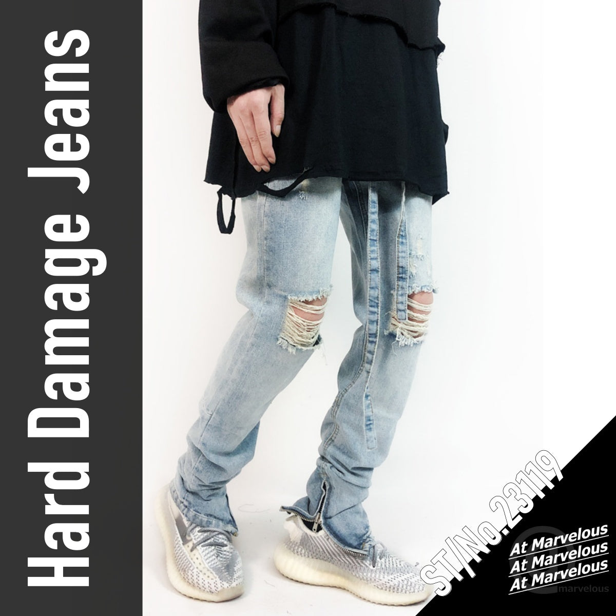 Pants / ダメージデニムパンツ ST/No.23119