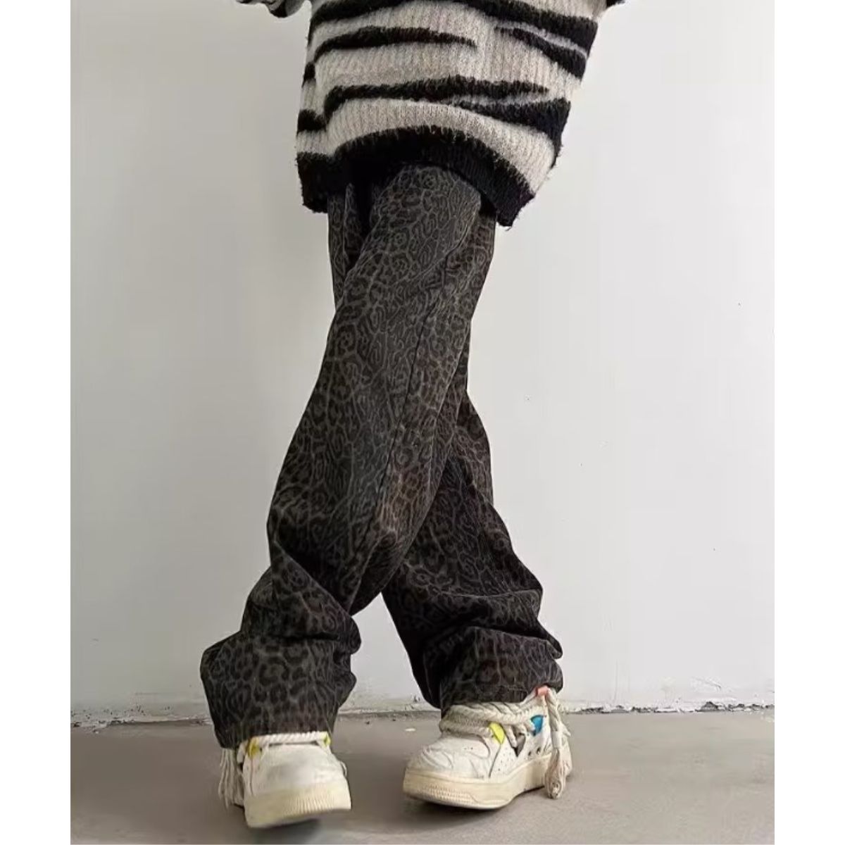 Pants/レオパード総柄ワイドパンツ ST/No.23294