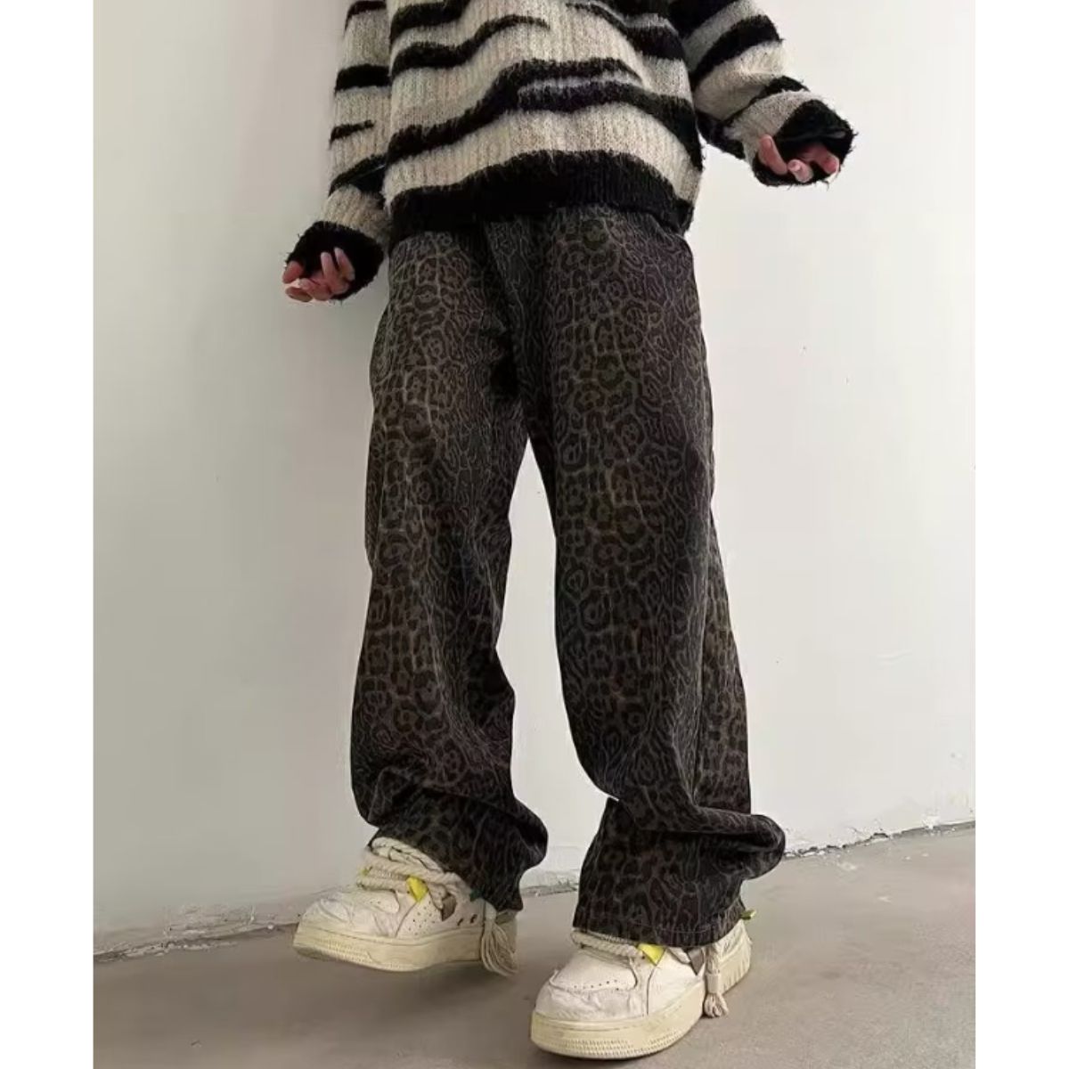 Pants/レオパード総柄ワイドパンツ ST/No.23294