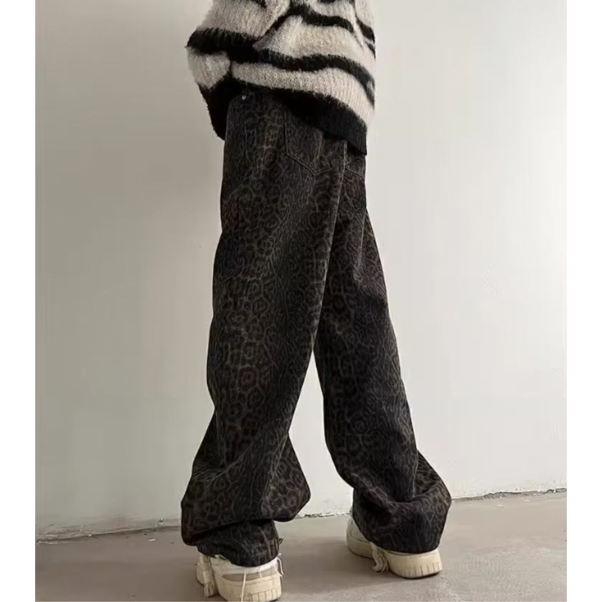 Pants/レオパード総柄ワイドパンツ ST/No.23294