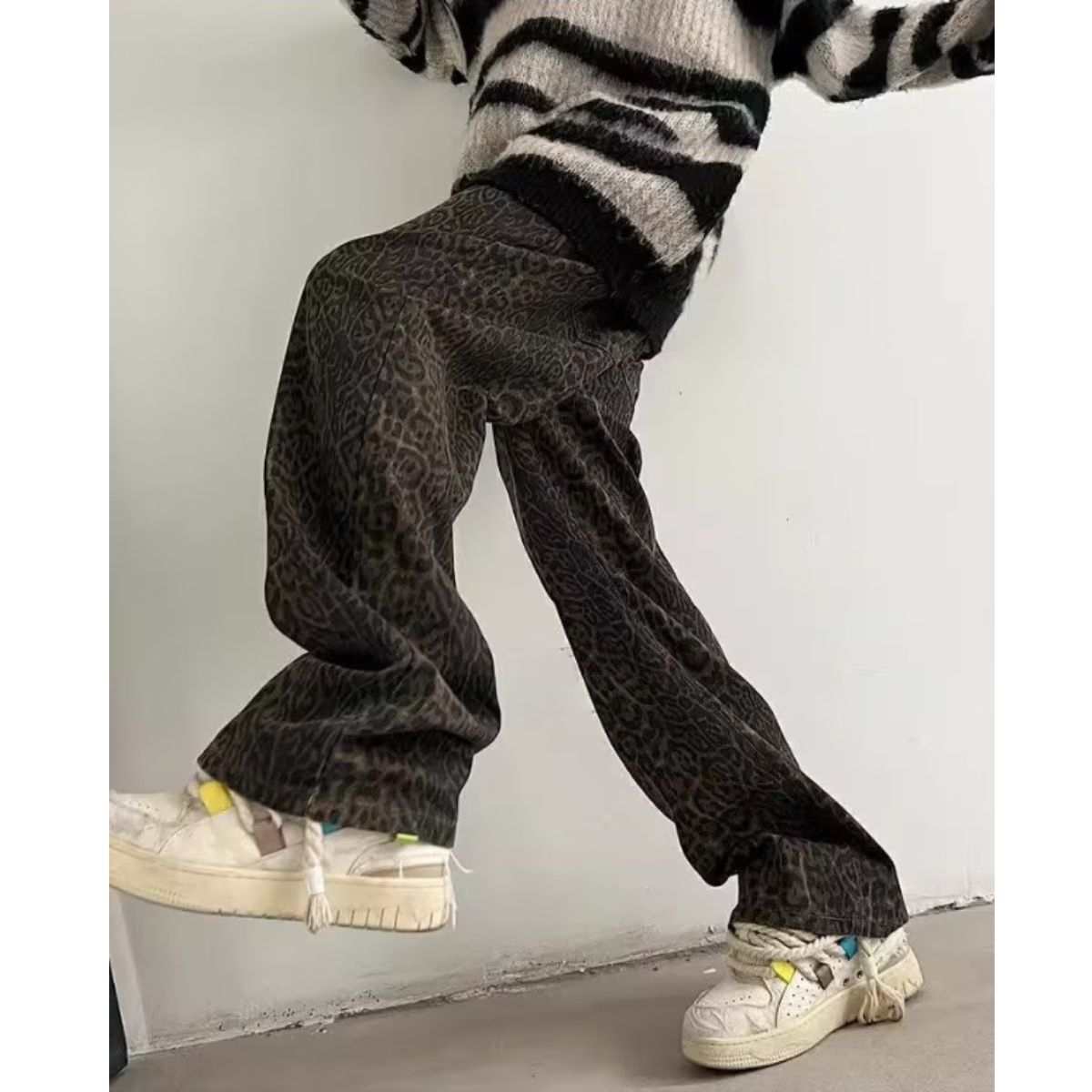 Pants/レオパード総柄ワイドパンツ ST/No.23294