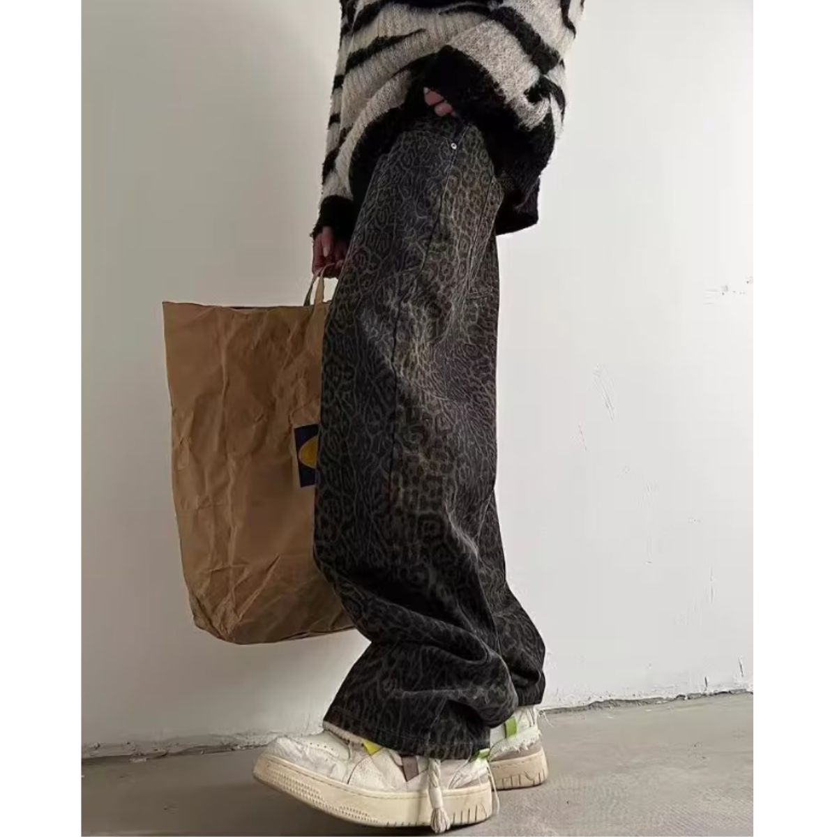 Pants/レオパード総柄ワイドパンツ ST/No.23294