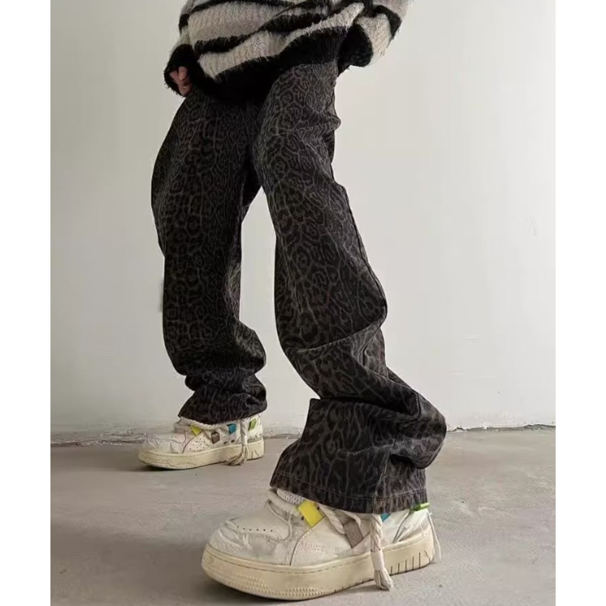 Pants/レオパード総柄ワイドパンツ ST/No.23294