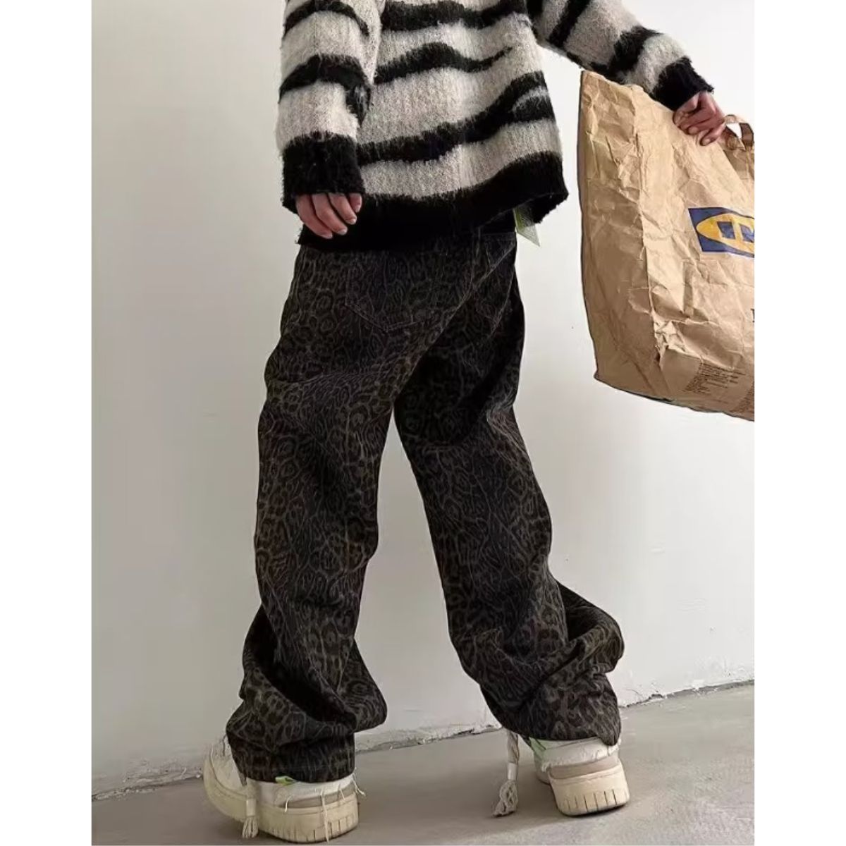Pants/レオパード総柄ワイドパンツ ST/No.23294