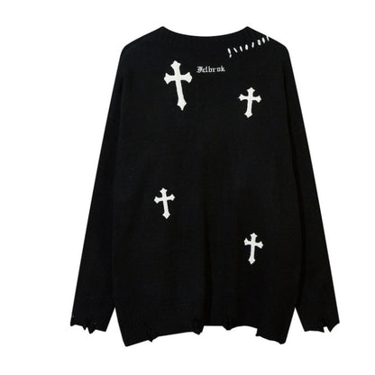 Knit/クロスモチーフカーディガン ST/No.23298