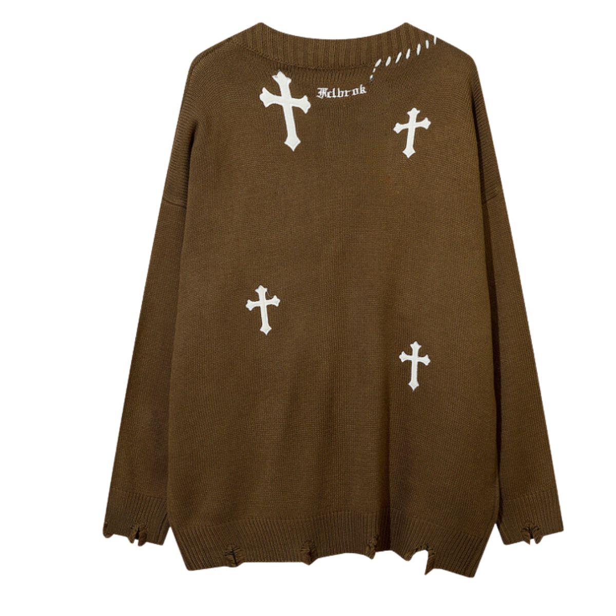 Knit/クロスモチーフカーディガン ST/No.23298
