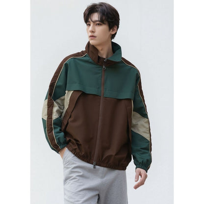 Jacket/カラーブロックナイロンジャケット ST/No.23303