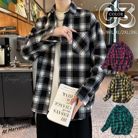 Shirts/オーバーサイズチェックシャツ ST/No.23307