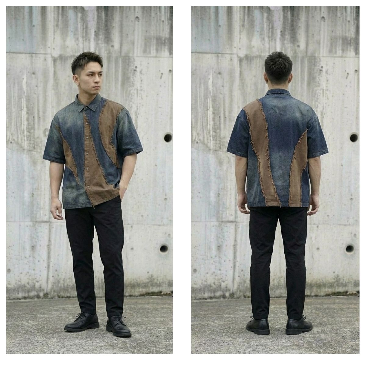 Shirts/ヴィンテージライクデニムシャツ ST/No.23309