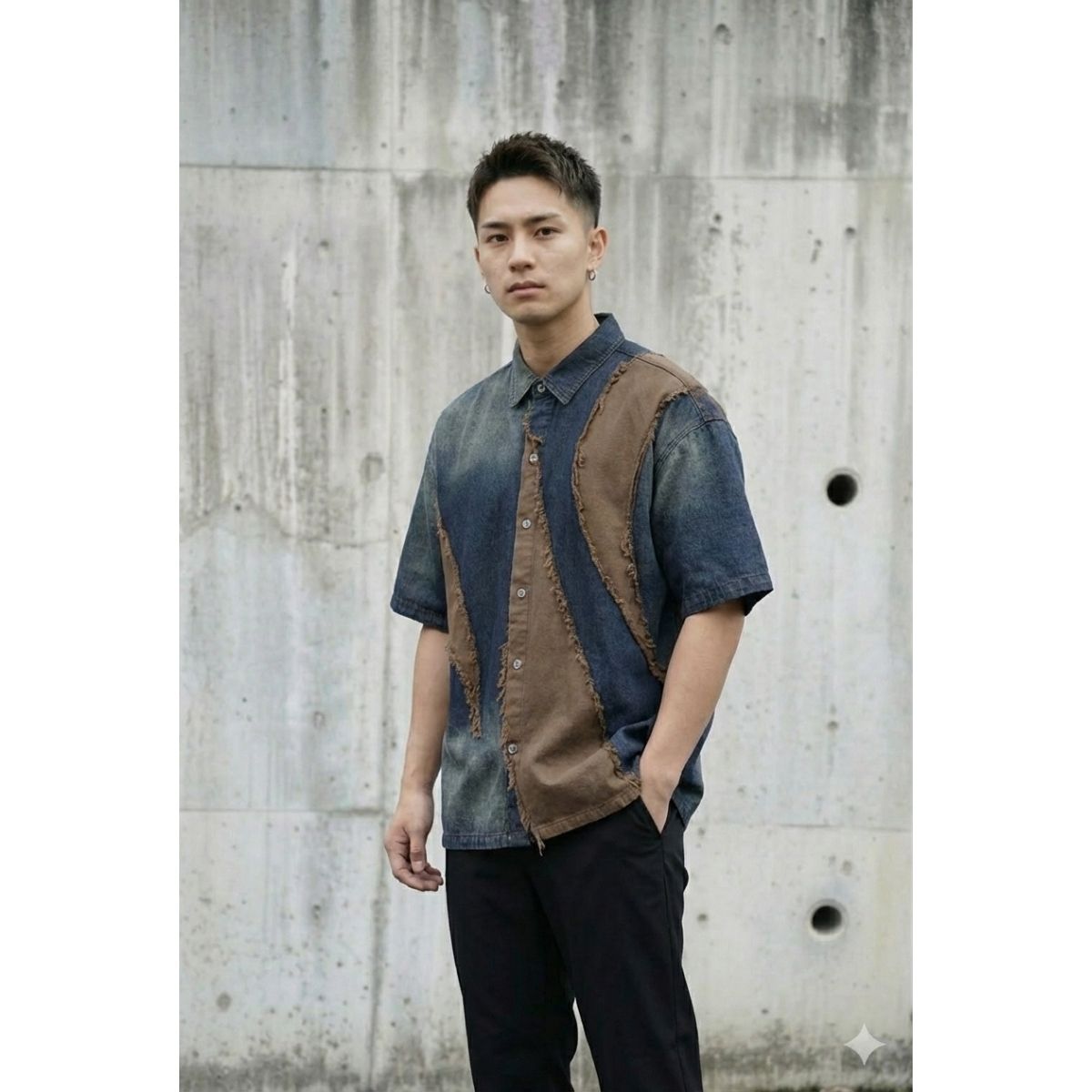 Shirts/ヴィンテージライクデニムシャツ ST/No.23309