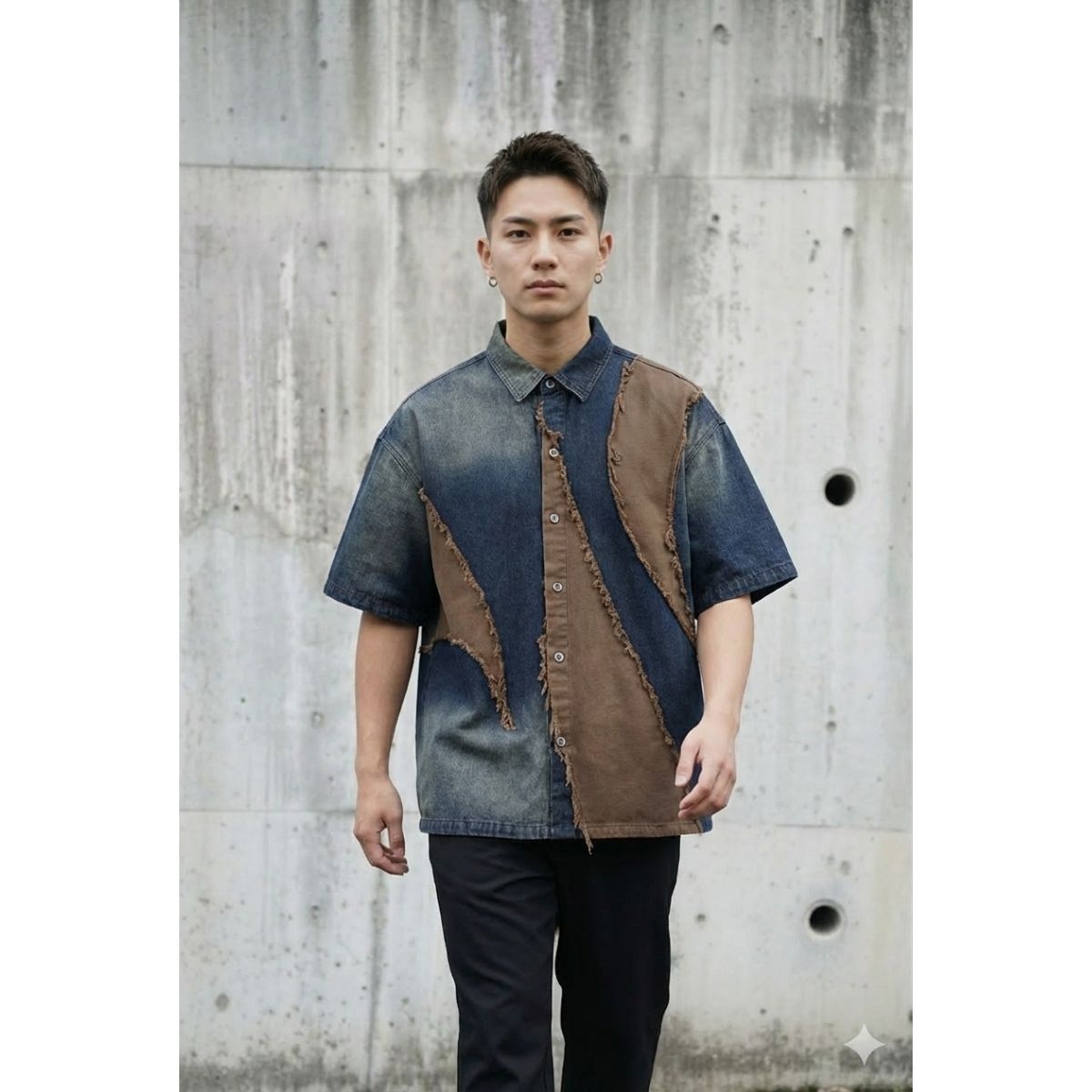 Shirts/ヴィンテージライクデニムシャツ ST/No.23309