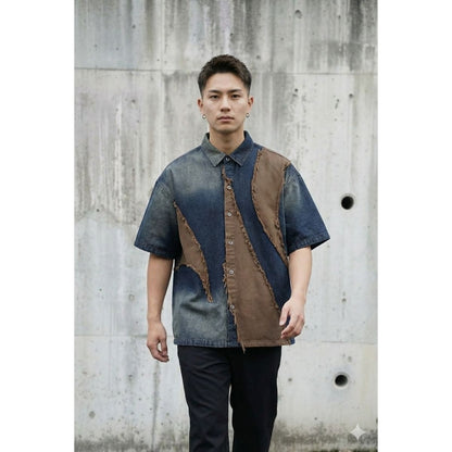Shirts/ヴィンテージライクデニムシャツ ST/No.23309