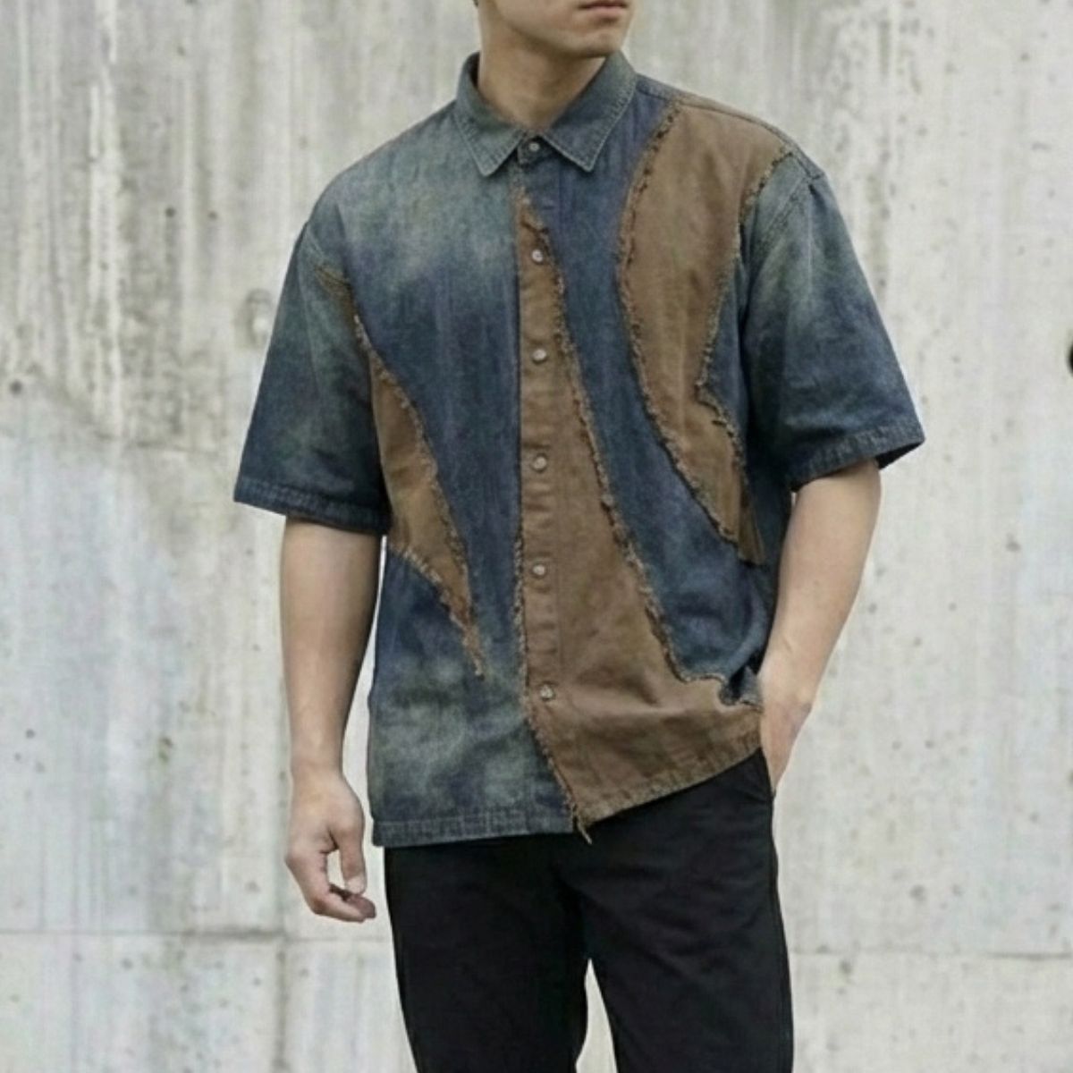 Shirts/ヴィンテージライクデニムシャツ ST/No.23309