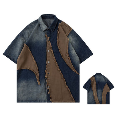 Shirts/ヴィンテージライクデニムシャツ ST/No.23309