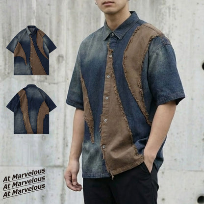 Shirts/ヴィンテージライクデニムシャツ ST/No.23309