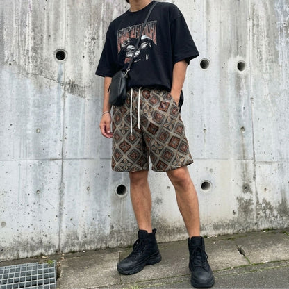 Pants/幾何学柄ハーフパンツ ST/No.23310