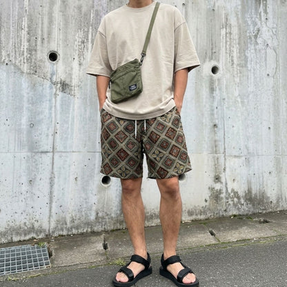Pants/幾何学柄ハーフパンツ ST/No.23310